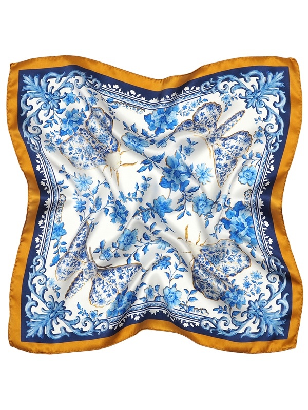 AD5-087 Gawroszka jedwabna jedwabnik dwustronna 53x53 cm
